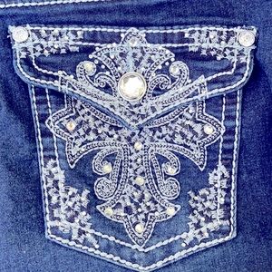 Embellished Blue Jeans